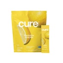 Cure Hydration | Miscela elettrolita a base vegetale | Non Aggiunto Zucchero | FSA & HSA | Polvere di rilievo di disidratazione fatta con acqua di cocco | Non-GMO | Vegan | Pouch of 14 Packets - Limonata