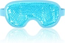 NEWGO Maschera dell'occhio di raffreddamento per gli occhi di Puffy, Cold Eye Mask Eye Ice Pack per la chirurgia degli occhi dopo, tensione Stress sollievo, prurito occhi, mal di testa, cerchi scuri - blu