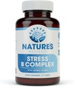 Vitamina B Complex Stress Relief | Tutti Natural Mood Enhancer and Stress Support Supplemento | Stress B Complex with Herbal Extract Blend Plus Vitamin C, PABA e Choline