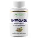 Paradise Herbs Organic Ashwagandha, Ayurvedic Adaptogen, Vegan, Non OGM, Gluten Free, 60 capsule vegetariane