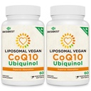 Besibest 1000mg Liposomal CoQ10 Ubiquinol, 120 Vegan Softgels, Alto assorbimento Ubiquinol CoQ10 Supplemento, Forma antiossidante attiva di Coenzyme Q10 per la funzione del cuore e la produzione di energia