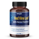 Foglia di vina rossa e castagna di cavallo, 50% Flavonoidi per il supporto della vena di gambe, pelle, benessere cardiaco - Made in USA