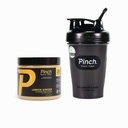 Pinch Magic Fiber & Shaker Combo | Prebiotic Psyllium Husk Fiber per la salute digestiva, Keto, Vegan, Low Sugar | BPA-Free Shaker per la miscelazione di liscio, Travel-Friendly, Lavastoviglie Safe | 28-Day Supply