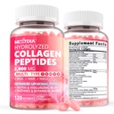 Pillole di peptidi di collagene 2 Pack per le donne 2000mg, Collage multi idrolizzato tipo I, II, III, V, X con Biotina 2500mcg - Integratori di collagene Softgels con capelli, Vitamine di pelle e unghie, 240 Cts