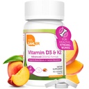 Zahler - Vitamina D3 & K2 Chewable Supplement (90 Count) - Certificata Kosher K2 D3 Vitamina 5000 IU Delicious Chew Tablet - Vitamina D & K2 per l'assorbimento del calcio, Densità e supporto immunitario