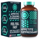 Appetite Suppressant per la perdita di peso, Hunger Suppressant - Pillole di dieta che funzionano velocemente per le donne e gli uomini - Garcinia Cambogia, Glucomannan, White Kidney Bean Blocker e Fat Burner - 60 Caps Veggie