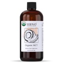 HBNO Organic MCT Olio 16 oz (475ml) Dimensione del valore - Ideale per insalate, balsami di labbro, Face Wash, Lozioni, Skincare e prodotti per la cura dei capelli.
