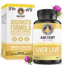 Antica Bliss Liver Love - Natural Milk Thistle Liver Detox and Liver Health Cleanse Supplement - Support Healthy Liver in Men and Women - 60 Capsules - con Burdock, Dandelion, Cloves, and More