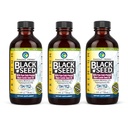 Amazing Herbs Premium Black Seed Oil - Gluten Free, Non OGM, Cold Pressed Nigella Sativa Aids in Digestive Health, Supporto immunitario, Funzione cerebrale - 4 Fl Oz (Pack of 3)