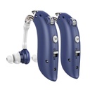 DELLONA Apparecchi acustici ad alta efficienza per la perdita dell'udito degli anziani, ricaricabile con cancellazione del rumore (Pair), 4 modalità - Comfort Design Ear Hearing Aid, PSAP