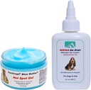 Blue Butter Hot Spot Trteatment Cream 4oz per cani e trattamento dell'infezione dell'orecchio Gocce 2oz per cani