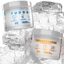 TUDCA+ 1000mg Bile Salt Supplemento per il supporto al fegato + Turkesterone & Tongkat Ali 1000mg Aumento Stamina (60 capsule)