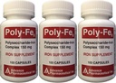 Polysaccharide Iron Complex 150 mg Capsule Ferro Supplemento 100 Capsule per Bottiglia Confezione da 3 Totale 300 Capsule