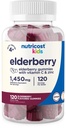Nutricost Kids Elderberry Gummies (50mg) con Zinc & Vitamina C 120 Gummies - Gluten Free, No Corn Syrup