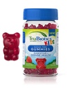 TruBiotics Probiotici per bambini con prebiotici e vitamina C, Gummie senza zucchero per il supporto sanitario digestivo e immunitario, Integratore probiotico per bambini masticabili, Gummie di fragole naturali, 40 Gummies