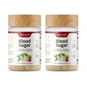 Integratori a scatto Miscela di zucchero nel sangue, CoQ10, Cannella, Acido alfa lipoico e Ginnema, Senza zucchero, 60 capsule, 2 Pack