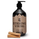 Striking Viking Sandalwood Beard Wash/Shampoo per gli uomini - 17 Oz, Paraben & Sulfate Free, Olio Jojobal per tutti i tipi di Beard - promuove la crescita sana e idrata