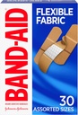 Band-Aid Banda elastica tessuto adesiva, Comoda protezione sterile & Wound cura per tagli minori & Burns, Quilt-Aid Tecnologia a Cuscino Painful Wounds, Taglie assortite, 30 ct