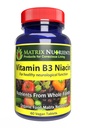 Vitamina B3 NIACIN - Supporto Digestivo, Cuore e Immune! - 100% Biologico - Migliora anche la funzione cerebrale, l'energia e riduce lo stress - Compresse vegane (60ct)