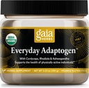 Gaia Herbss Everyday Adaptogen Powder - aiuta a fornire supporto energetico e mantenere livelli di stress sano in fisicamente attivo - con radice di Maca, cordyceps, Ashwagandha & More - 3.5 Oz (38-Day Supply)