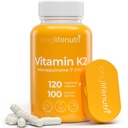 LongLifeNutri Vitamin K2 MK-7 100mcg – Supporto nutriente per le ossa e la circolazione, 120 capsule vegetariane, alimentazione a 4 mesi, laboratorio testato, fatto negli Stati Uniti, non OGM