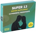 Super 13 Fast Acting Herbal Male Supplemento per gli uomini. 13 Potenti ingredienti - Horny Goat Weed Tongkat Ali Maca & More for Energy Vitality Stamina Endurance and Performance Enhancer Pills 10 Caps