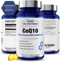 1MD Nutrition CoQ10 - per la salute del cuore e la produzione di energia cellulare - Supplemento di salute per gli uomini e le donne - Coenzyme Q10 Softgel - 60 giorni