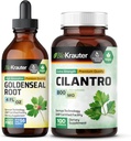 BIO KRAUTER Goldenseal Tincture 4 Fl. Oz. & Cilantro 100 capsule