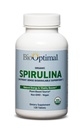 BioOptimal Organic Spirulina Tablets - Organico, Non OGM, No Additivi o Filler - 500mg Premium Quality Integratore alimentare con Vitamine, Minerali e Antiossidanti (120 Tablet)