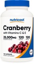 Estratto di mirtillo di Nutricost (25.000 mg) (120 capsule) con vitamina C & vitamina E
