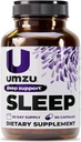 UMZU Magnesium Sleep Support Integratori con GABA e L-teanina, Rilassamento Corpo completo e Supporto per Mood, Formula Non-Melatonina - 180 Capsule