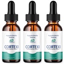 (3 Pack) Gocce d'orecchio Cortexi - Formula ufficiale - Trattamento Cortexi Tinnitus Gocce di sostegno uditivo Cortexi, Cortexi per ringing in orecchi, Supplemento Cortexi Drops Massima resistenza Nuovo Migliorato (3 oz)