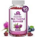 Il cardo di latte Gummies- naturalmente aromatizzato, senza zucchero latte Thistle 1000mg Extract – Detox del fegato, supporto, nuova pulizia. Deliziosa alternativa a capsule di latte-thistle, potere, o tè - 90 conte
