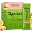 Feel Goods Gut Guardian, Fibra Organica, Polvere Probiotica e Prebiotica, Senza Zucchero, Erbe per Bloat, Gut Health Support, Salute Digestiva per Uomini & Donne, Non OGM, Vegan, Ginger di limone, 15 Conte