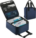 Beautyflier Nose Cleaner Storage Bag, Travel Safety Case for Navage Nasal Irrigation System, Countertop Caddy Portable Neti Pot Carrying Case, Protective Nose Cleaner Bag with Handle Strap (solo Bag)