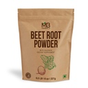 MB Herbals Beetroot Polvere 8 oz (1/2 lb) | Non OGM, senza glutine, polvere di radice di barbabietola fine per Smoothies, Shakes & Baking | Vegan-Friendly