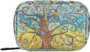 Naanle Albero di vita 7-Day Pill Organizer Bag con cerniera e gancio & Loop, Dimensioni compatte, Unisex, 8 scomparti, Twill Canvas Cloth, Stile classico