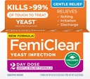 FemiClear Gentle Relief Formula 2 Giorno Trattamento Infezione, Formula Gentle per Più Sensibile Individuali, Ingredienti All-Natural Unguento + Unguento esterno Itch Relief, Prodotti di Cura Femminile