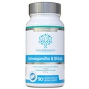 Ashwagandha & Shilajit - Ashwagandha KSM-66 1000mg & Estratto di Shilajit purificato 200mg (50% Acido Fulvico) - Nessun filler artificiale, Binders o agenti di flusso - adatto per Vegans