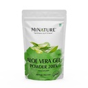 Aloe Vera Gel Powder 200x by mi Nature | Natural and Pure | Aloe Barbadensis | 100g (3.5oz) | Highly Concentrated (200x) | Supporto digestivo | Adatto per formulazioni cosmetiche