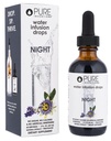 Pure Inventions Night - Gocce d'infusione d'acqua aromatizzate - No Zucchero, Calorie o Dolci artificiali - 60 Serve - 2oz