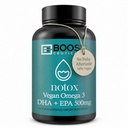 BoostCeuticals Vegan Omega 3 Supplemento 500mg Dha Epa Vegan Softgels - No Stearates Non GMO Gluten Free | 60 Ct Cuore e salute del cervello