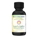 Stomach Saver dal Dr. Clark Store, contiene l'odio di Lugol 2% Granular Iodine - 1 fl. Oz con un contagocce e cono cappuccio per viaggiare