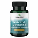 Swanson N-Acetyl L-Tyrosine - Integratore di aminoacidi che supporta la salute generale del cervello e la funzione centrale del sistema nervoso - promuove e la salute cognitiva - (60 capsule, 350 mg ogni)