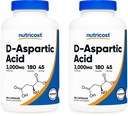 Nutricost D-Aspartic Acid Capsule (180 Caps) (2 Bottiglie)