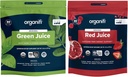 Succo verde Organifi e succo rosso Bundle - 30 giorni di alimentazione - Delicious, rinfrescante polvere di supplemento di superfood organico con antiossidanti per l'energia e lo stress supporto sollievo - No OGM, Gluten, o Soia