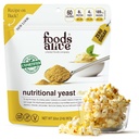 Alimenti vivi | Flakes non fortificati Premium Nutritional Yeast | 2 lbs | Polvere di formaggio vegana non fortificata