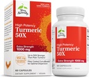 Terry Naturally Turmeric 50X - Supplemento dietetico per il cervello e il supporto di salute del cuore - Turmerico di resistenza extra per aiutare la salute immunitaria - Supplemento non OGM - 60 capsule