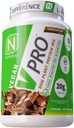 NutraKey V-Pro, Polvere cruda di proteine vegetali, Organico, Vegan, Carbo basso, Gluten Free con 20g di proteine (Chocolate) 2-Pound