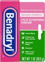 Benadryl Original Strength Itch Stopping Anti-Itch Cream, Difenidramina HCl Topical Analgesic & Zinc Acetate Skin Protectant, Rilievo dalla maggior parte degli Itches all'aperto, 1 oz (Pack of 6)
